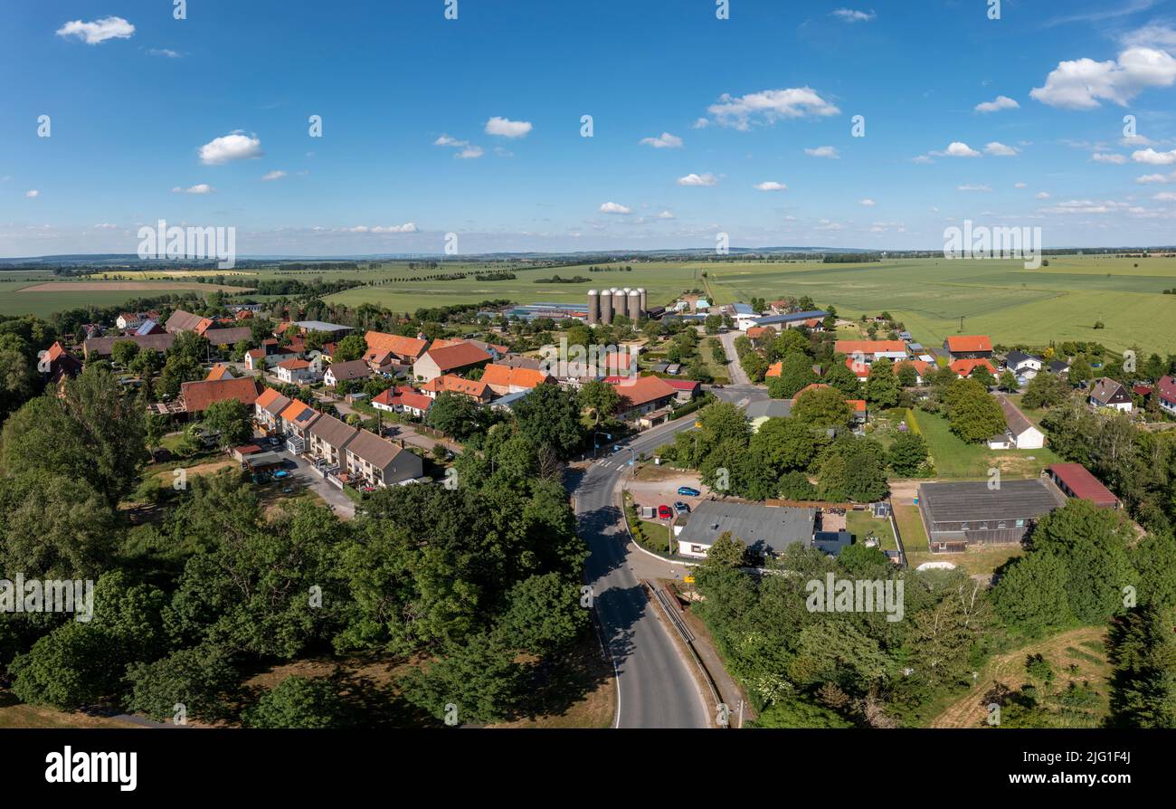 Luftbilder aus Schmatzfeld Foto Stock