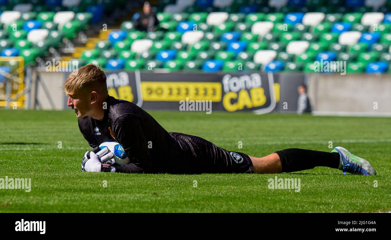 Linfield Vs Newtown AFC, sabato 25th giugno 2022, Windsor Park, Belfast Foto Stock