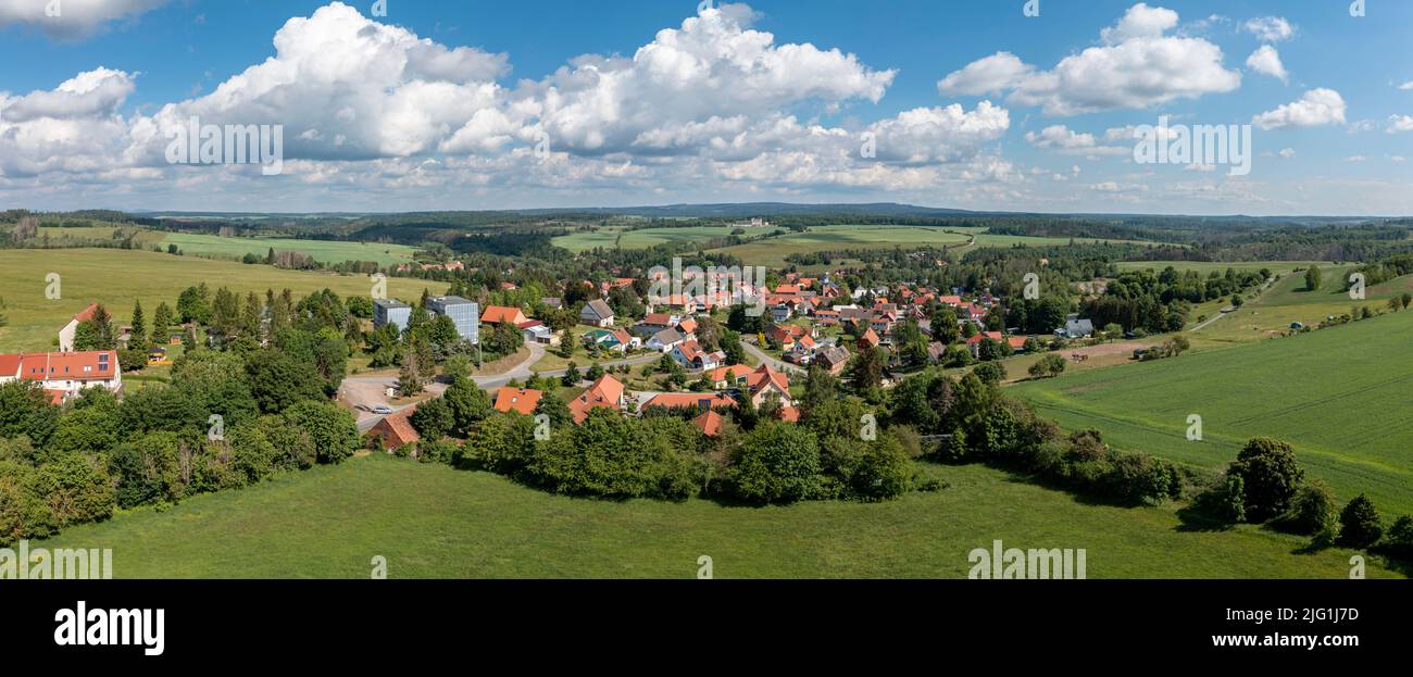 Luftbilder Straßberg Harz Selketal Foto Stock