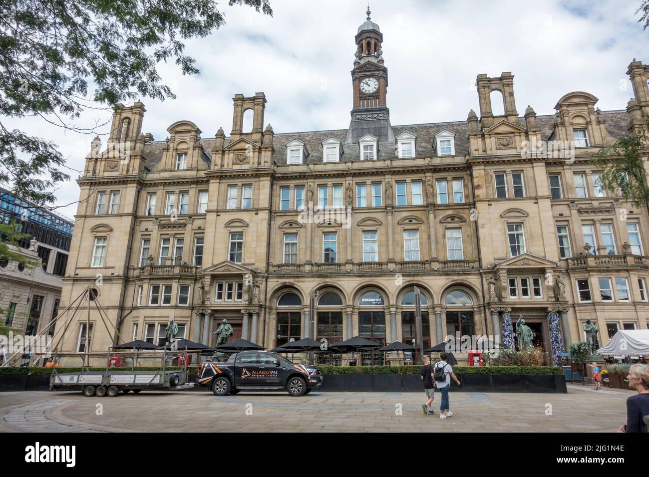 L'ex ufficio postale generale di Leeds, City Square, il centro di Leeds, West Yorkshire, Regno Unito. Foto Stock