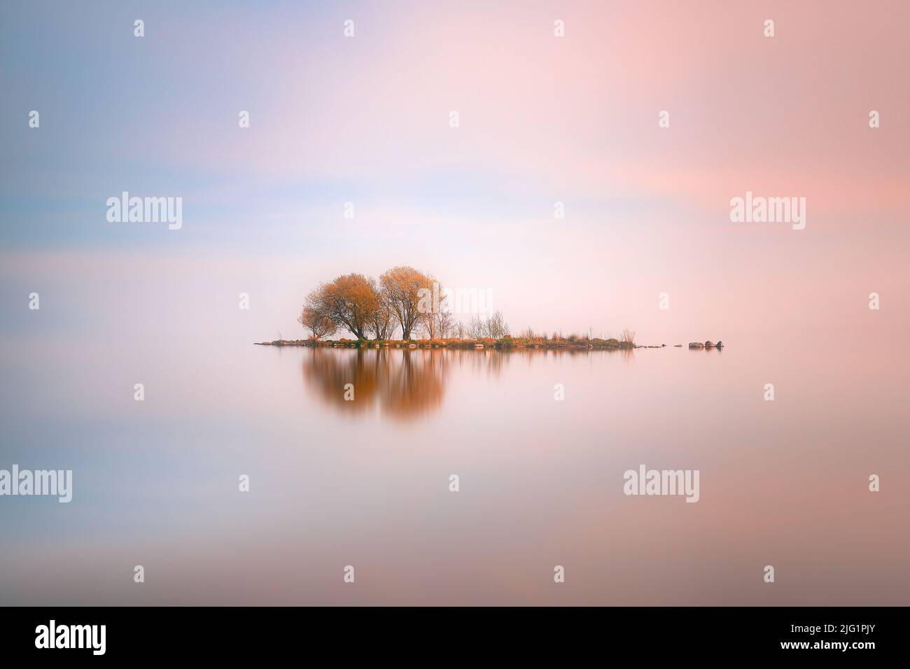 Isola del lago Foto Stock