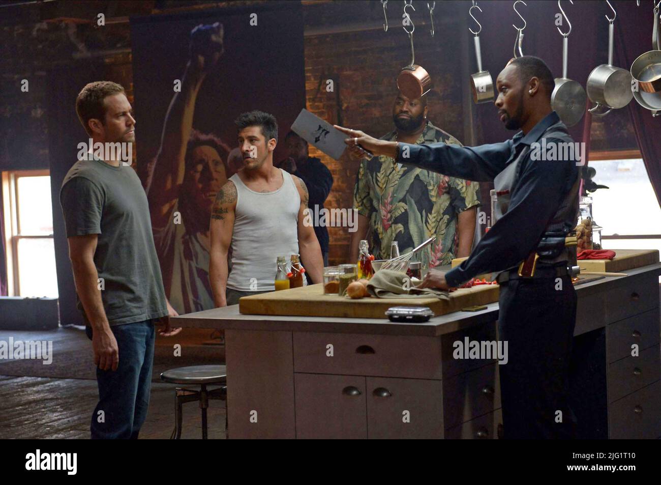 PAUL WALKER, David Belle, KWASI SONGUI, RZA, MATTONE MANSIONS, 2014 Foto Stock