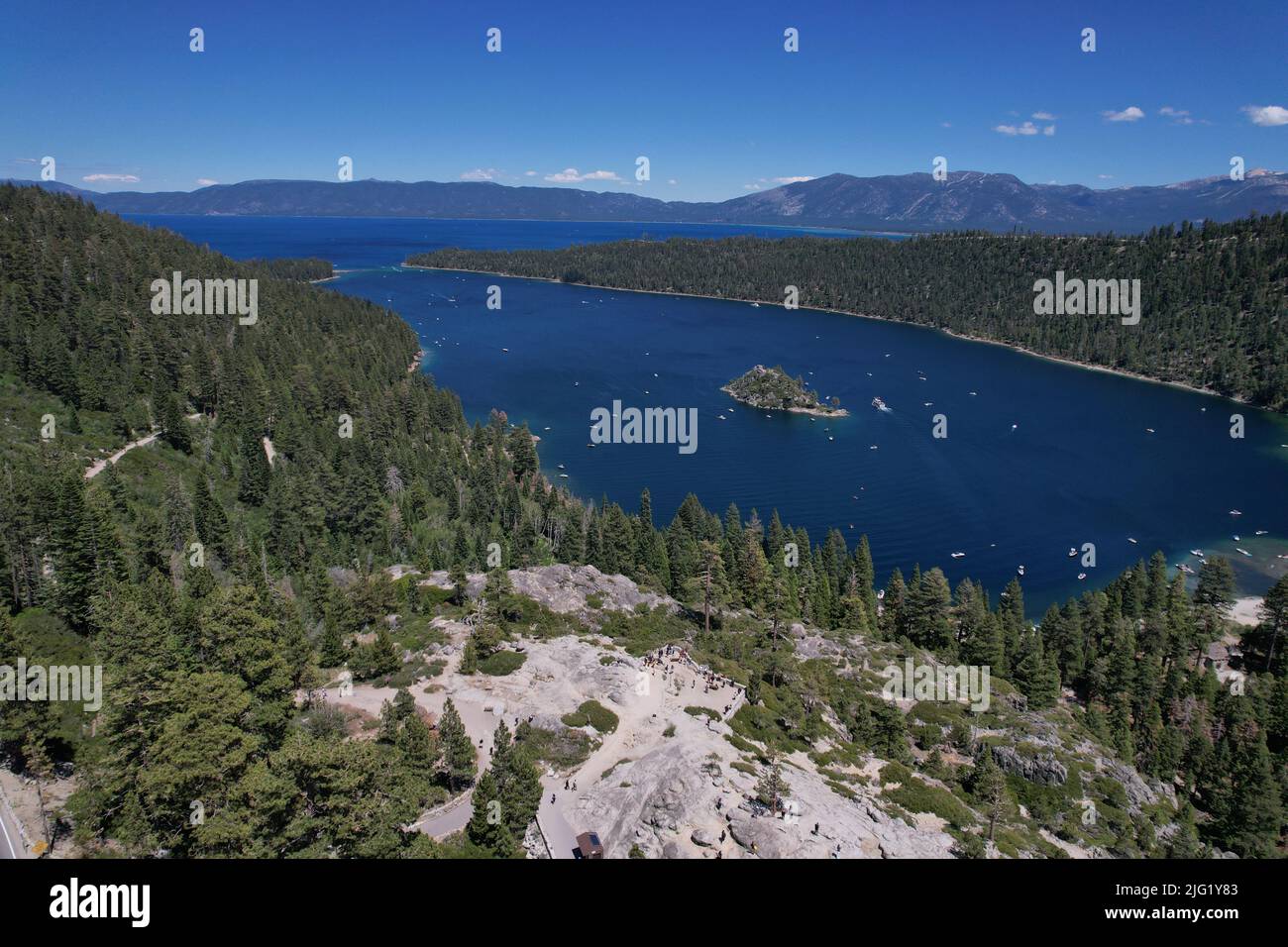 Bella acqua a Emerald Bay Lake Tahoe Foto Stock