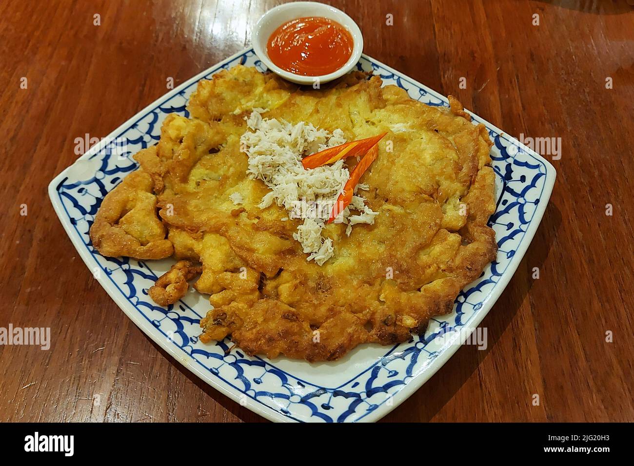 Cibo tradizionale della Thailandia al Cafe Jakarta, Indonesia Foto Stock