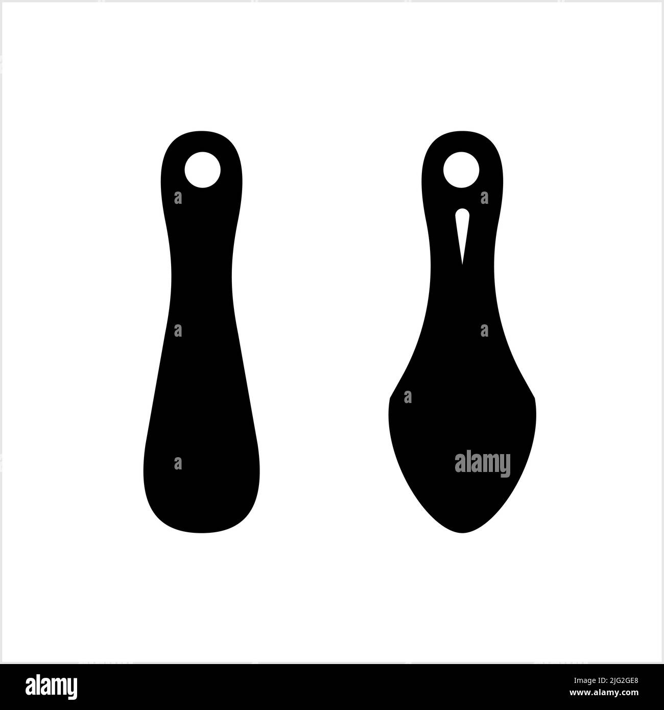 Icona Shoe Horn, icona Shoehorn Tool Illustrazione Vector Art Illustrazione Vettoriale