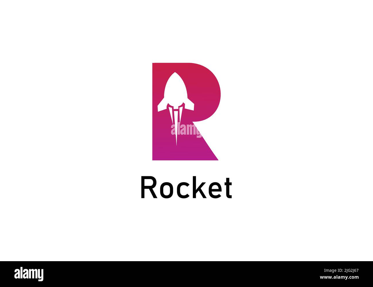 Logo Vector Rocket Design, elementi, icone, simboli, astratto, set, forme, ispirazione creativa e innovativa per le aziende, template collect Illustrazione Vettoriale