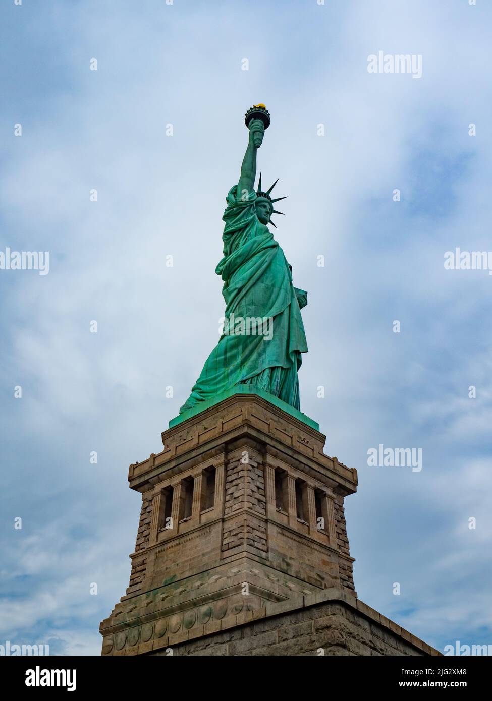 Immagine della Statua della libertà a New York. Foto Stock