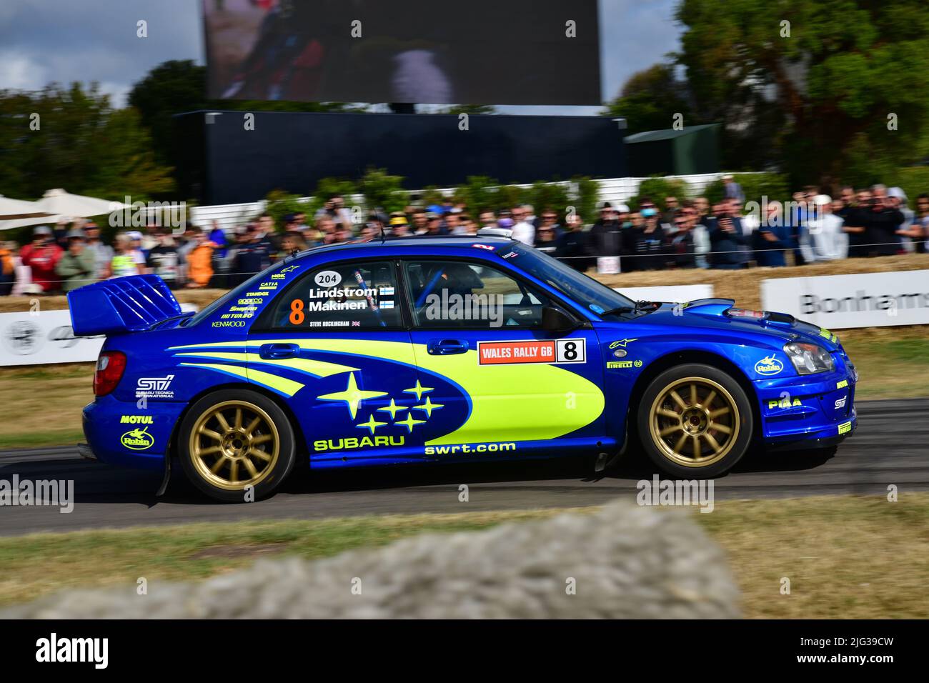 Steve Rockingham, Subaru Impreza WRC, Ultimate Rally Cars, Goodwood Festival of Speed, The Innovators - Masterminds of Motorsport, Goodwood House, Chi Foto Stock