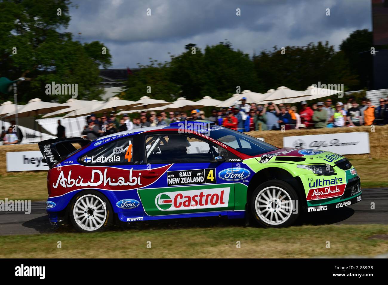 Connor McCloskey, Ford Focus WRC, Ultimate Rally Cars, Goodwood Festival of Speed, The Innovators - Masterminds of Motorsport, Goodwood House, Chiches Foto Stock