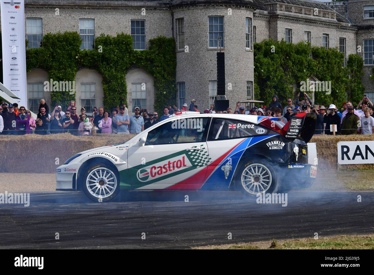 Steve Perez, Ford Focus WRC, Ultimate Rally Cars, Goodwood Festival of Speed, The Innovators - Masterminds of Motorsport, Goodwood House, Chichester, Foto Stock