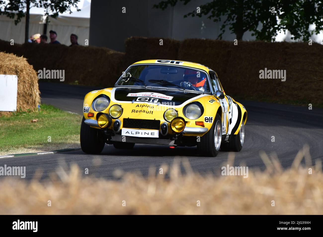 Julien Saunier, Renault Alpine A110, Ultimate Rally Cars, Goodwood Festival of Speed, The Innovators - Masterminds of Motorsport, Goodwood House, Chic Foto Stock
