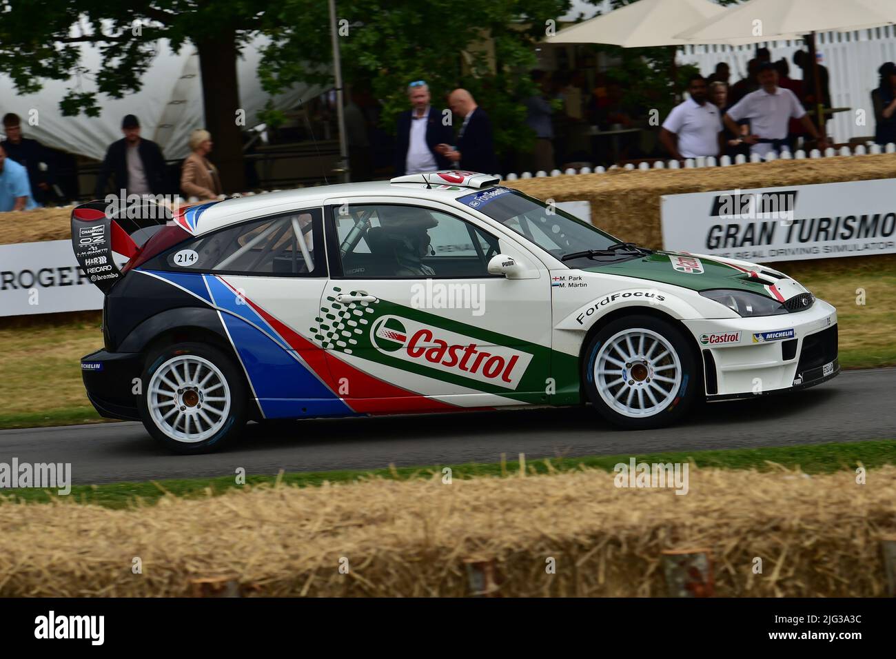 Steve Perez, Ford Focus WRC, Ultimate Rally Cars, Goodwood Festival of Speed, The Innovators - Masterminds of Motorsport, Goodwood House, Chichester, Foto Stock