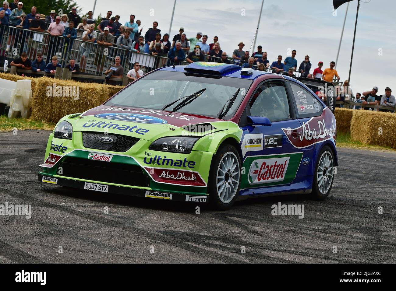 Steve Perez, Ford Focus WRC, Ultimate Rally Cars, Goodwood Festival of Speed, The Innovators - Masterminds of Motorsport, Goodwood House, Chichester, Foto Stock