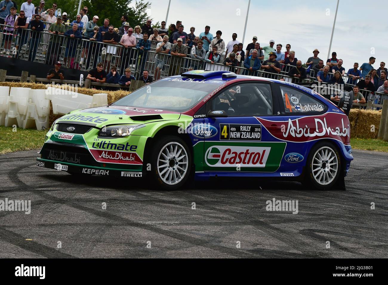 Connor McCloskey, Ford Focus WRC, Ultimate Rally Cars, Goodwood Festival of Speed, The Innovators - Masterminds of Motorsport, Goodwood House, Chiches Foto Stock