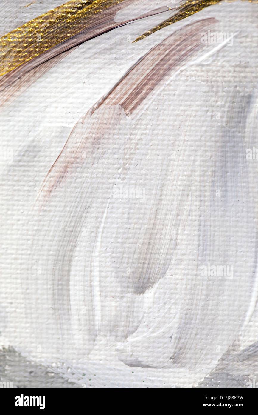 Pittura a mano di acrile o gouache. Sfondo artistico astratto. Texture del colore. Foto Stock