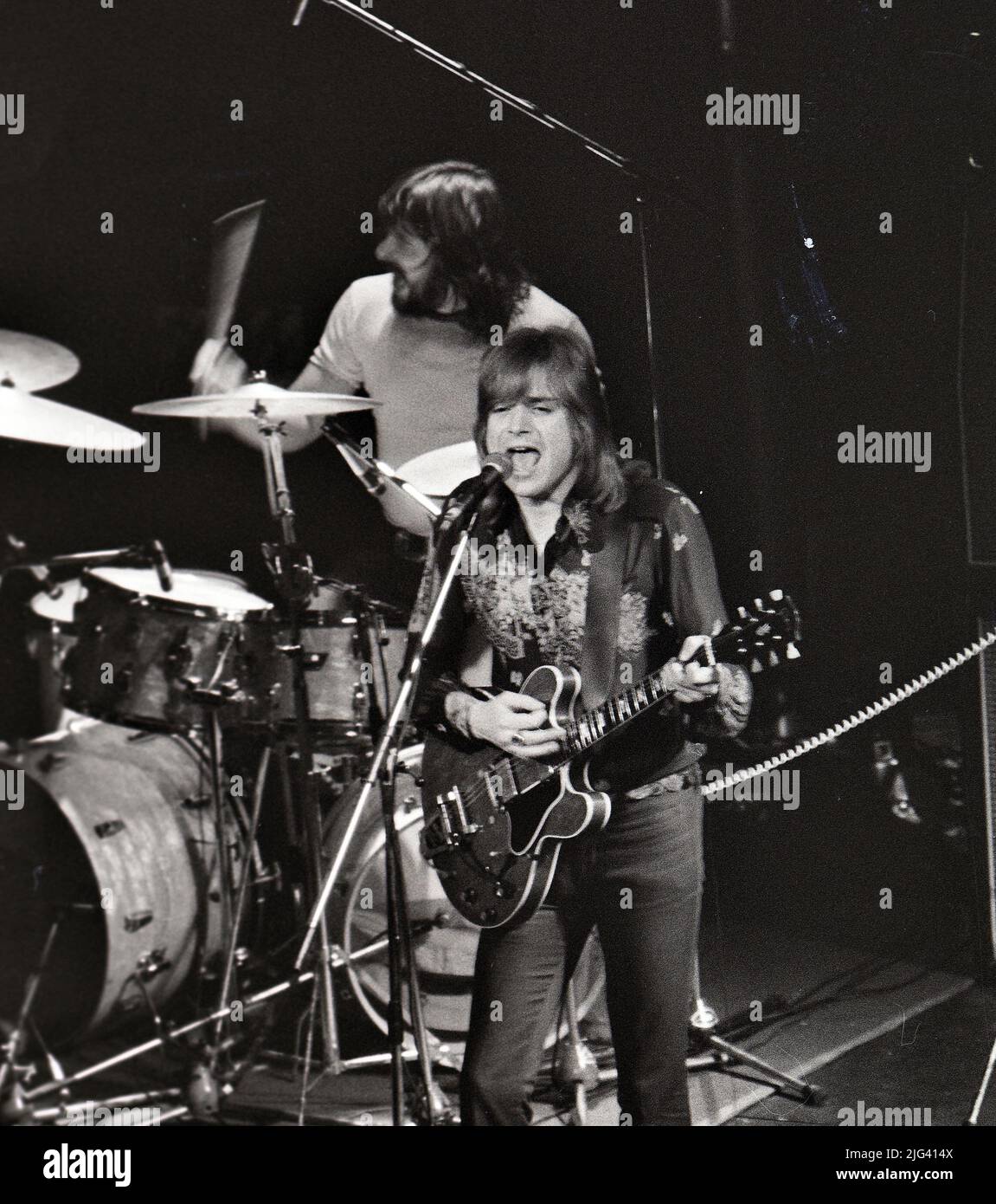 MOODY BLUES gruppo rock britannico in un concerto non identificato nell'ottobre 19732 Foto Stock