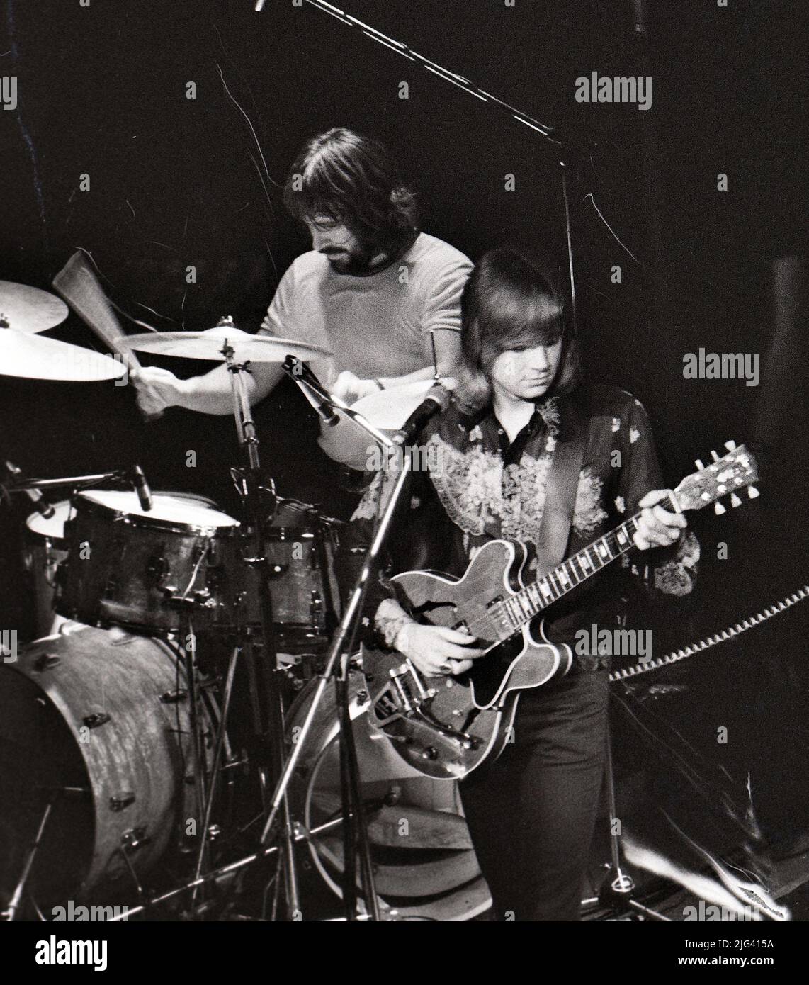 MOODY BLUES gruppo rock britannico in un concerto non identificato nell'ottobre 19732 Foto Stock