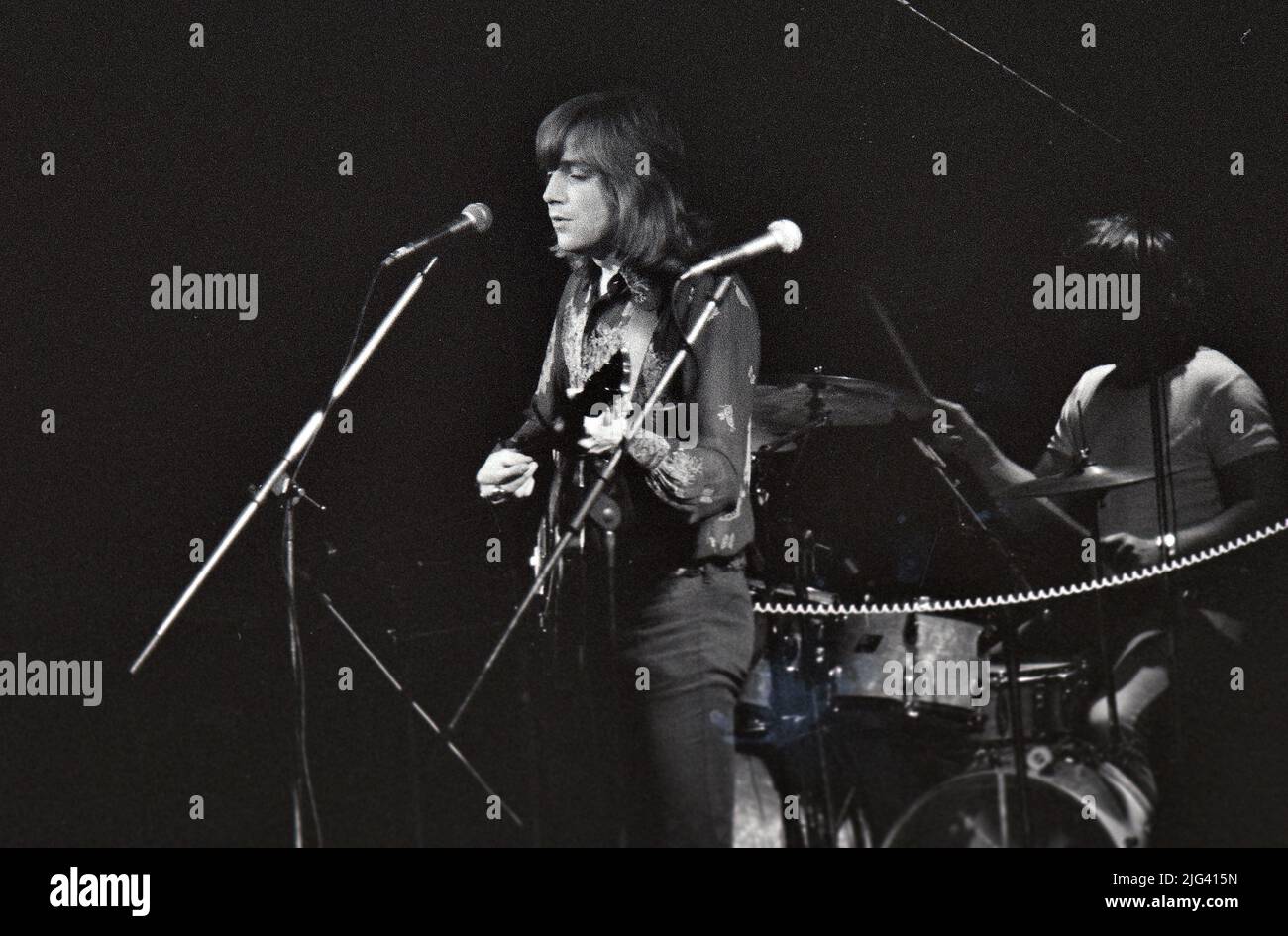 MOODY BLUES gruppo rock britannico in un concerto non identificato nell'ottobre 19732 Foto Stock