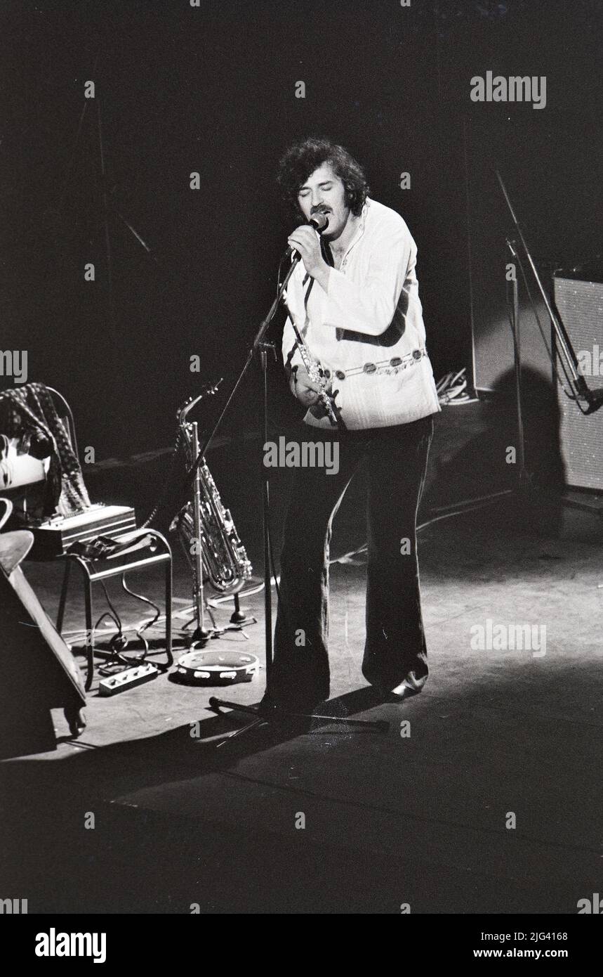 MOODY BLUES gruppo rock britannico in un concerto non identificato nell'ottobre 19732 Foto Stock