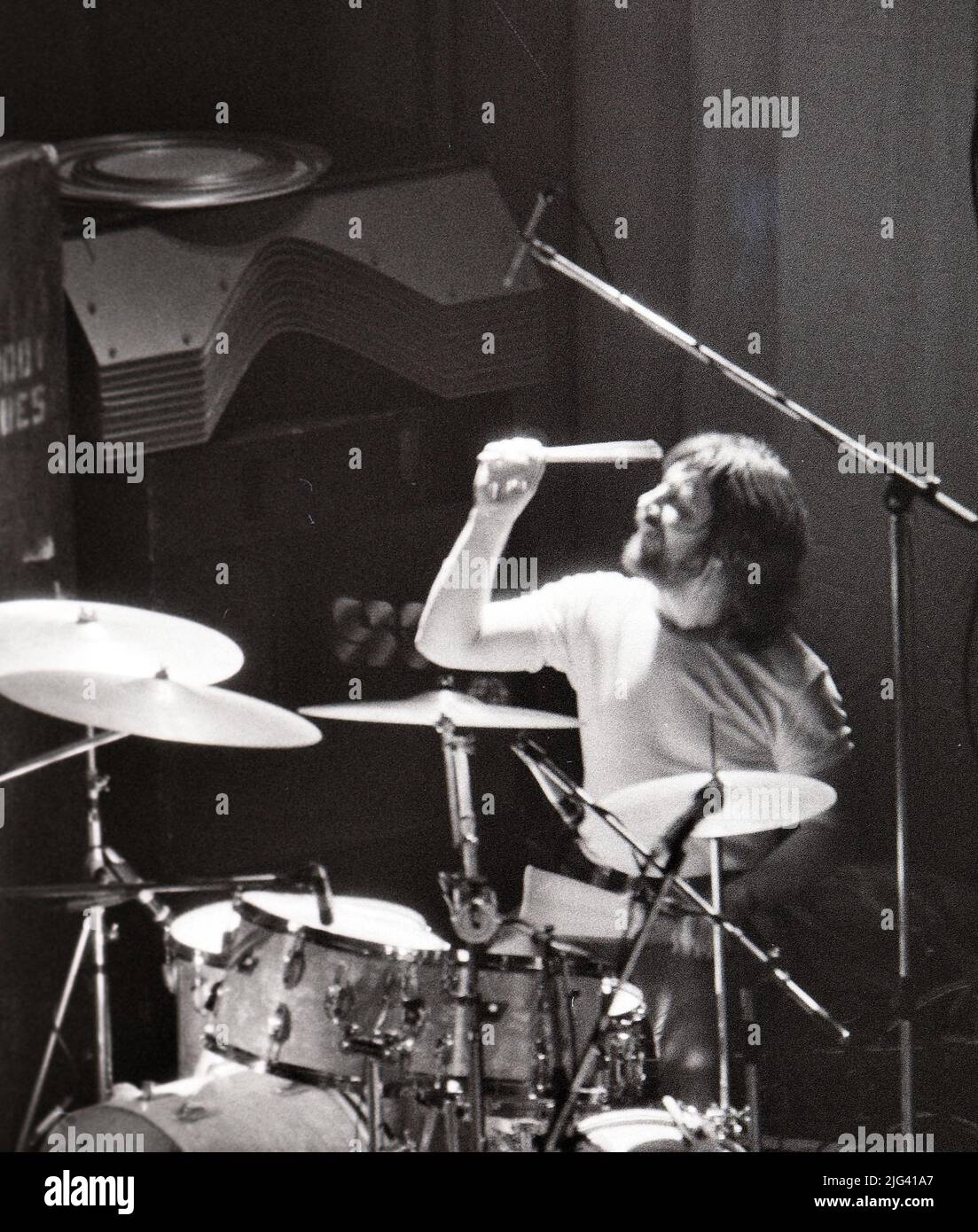 MOODY BLUES gruppo rock britannico in un concerto non identificato nell'ottobre 19732 Foto Stock