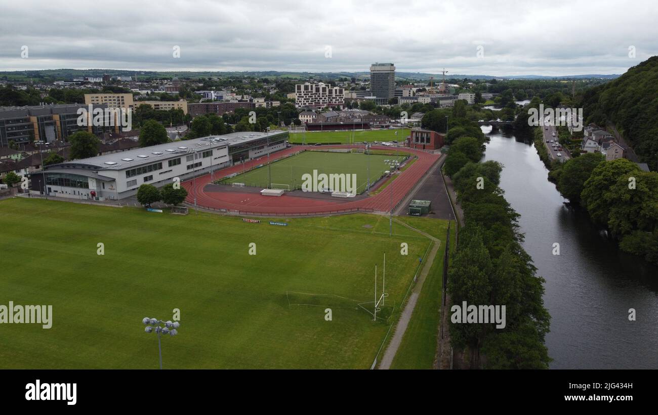Mardyke sport Ground Cork Irlanda vista aerea Foto Stock