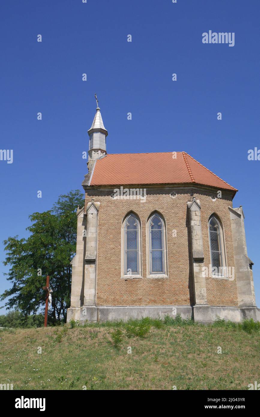 La Cappella Zichy, Lorev, Isola di Csepel, Ungheria Foto Stock