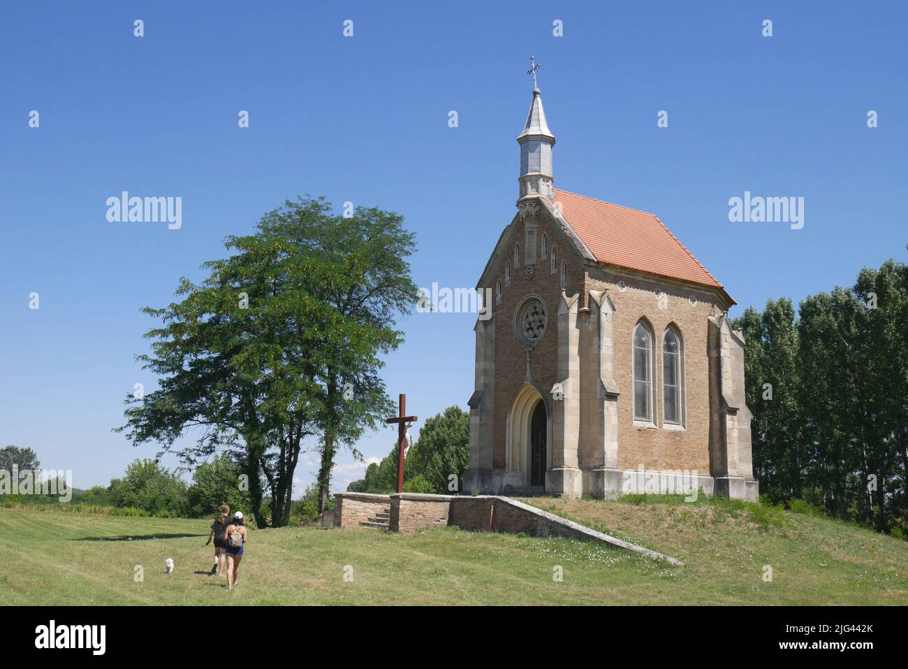 La Cappella Zichy, Lorev, Isola di Csepel, Ungheria Foto Stock