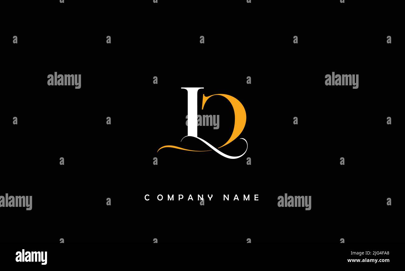 LC, CL - Monogramma del logo delle lettere di estratto Illustrazione Vettoriale