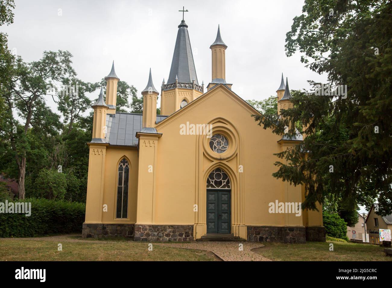 Schinkelkirche (chiesa di Schinkel) Großbeeren, Germania Foto Stock