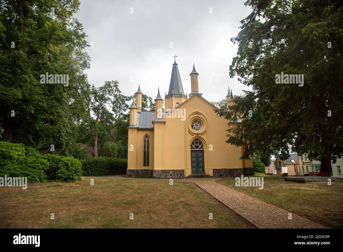 Schinkelkirche (chiesa di Schinkel) Großbeeren, Germania Foto Stock