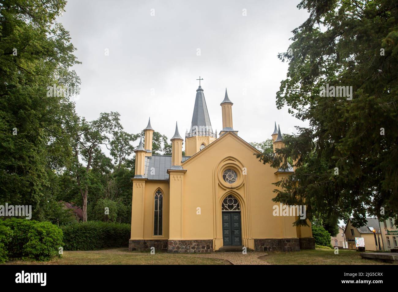 Schinkelkirche (chiesa di Schinkel) Großbeeren, Germania Foto Stock