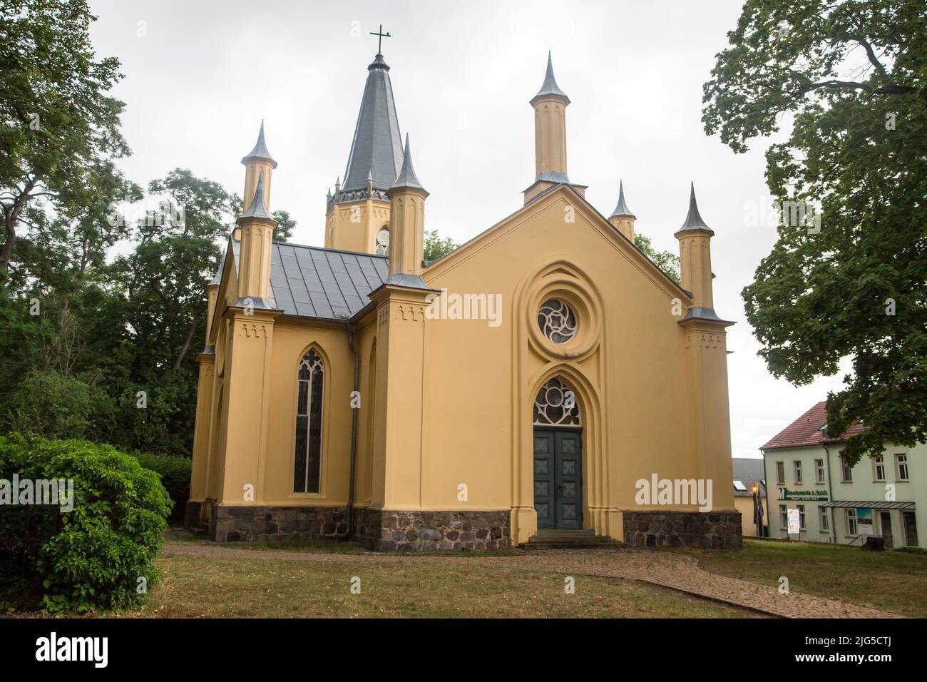 Schinkelkirche (chiesa di Schinkel) Großbeeren, Germania Foto Stock