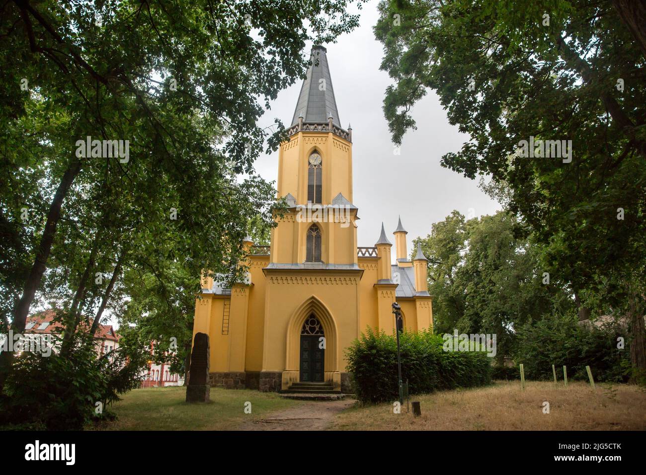 Schinkelkirche (chiesa di Schinkel) Großbeeren, Germania Foto Stock
