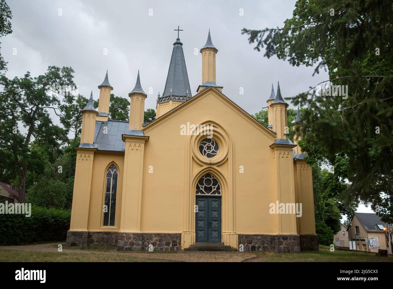 Schinkelkirche (chiesa di Schinkel) Großbeeren, Germania Foto Stock