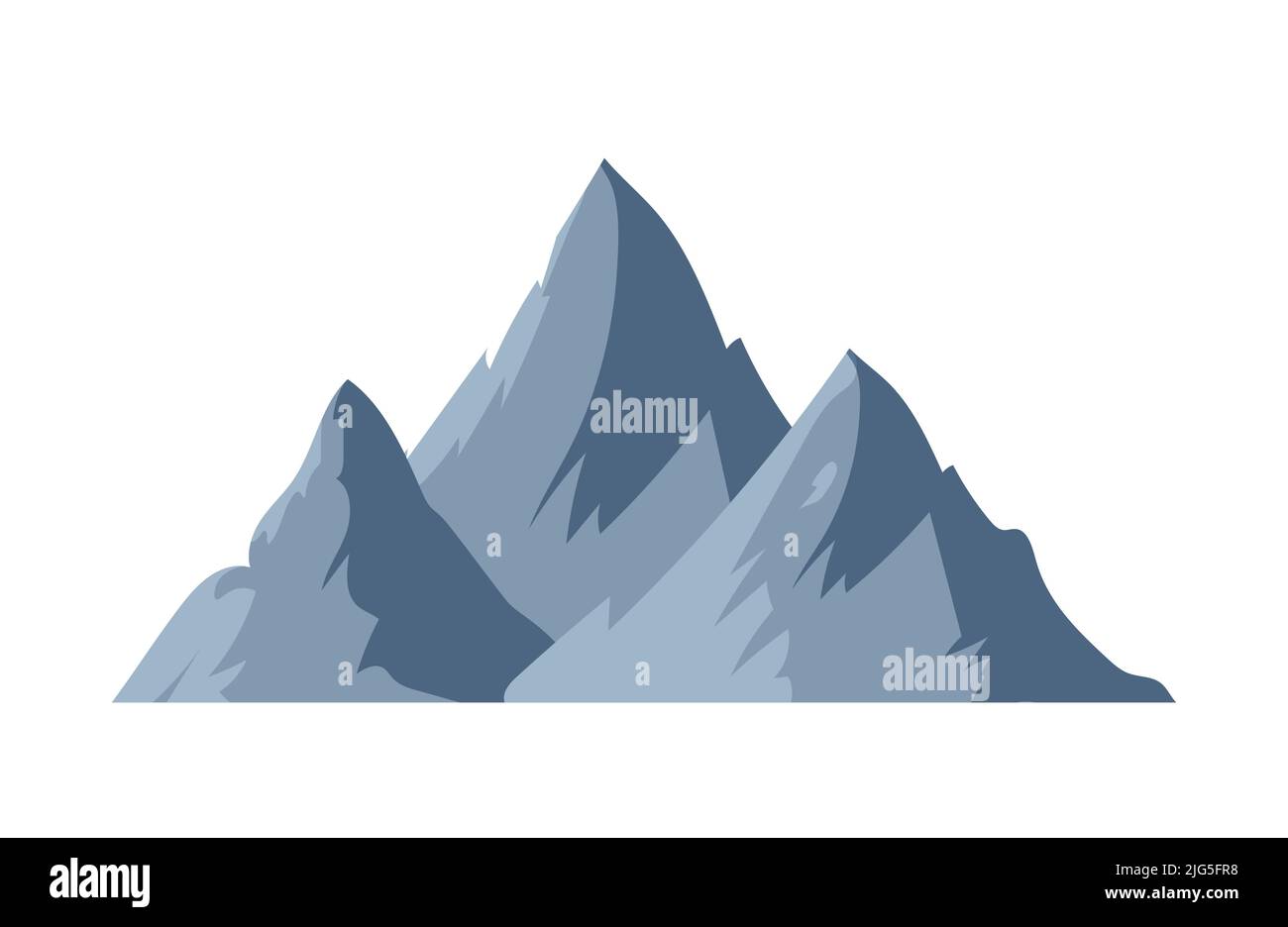 Montagne e scogliere Illustrazione Vettoriale