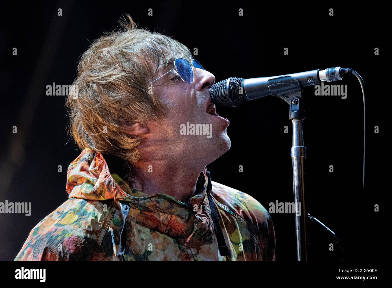 Lucca Italia 6 luglio 2022 Liam Gallagher - live al Lucca Summer Festival © Andrea Ripamonti / Alamy Foto Stock