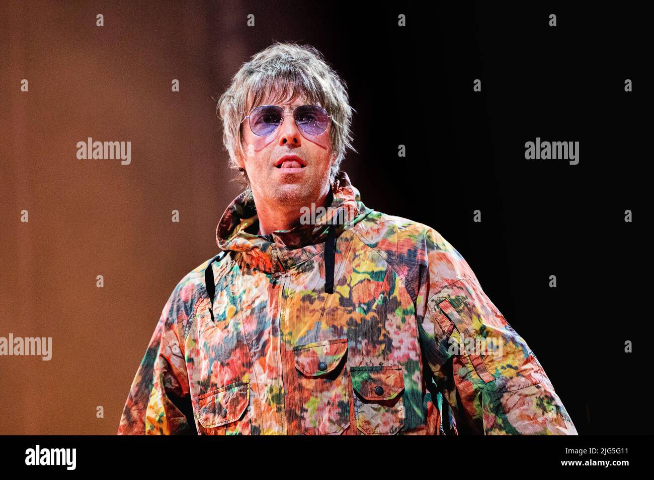 Lucca Italia 6 luglio 2022 Liam Gallagher - live al Lucca Summer Festival © Andrea Ripamonti / Alamy Foto Stock