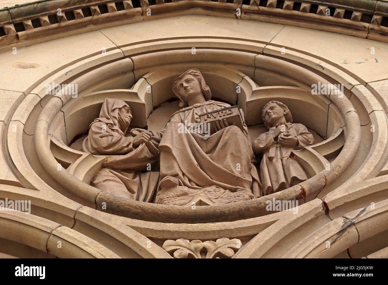 Saint Andrews Chambers, 21 Albert Square, Manchester, Inghilterra, Foto Stock