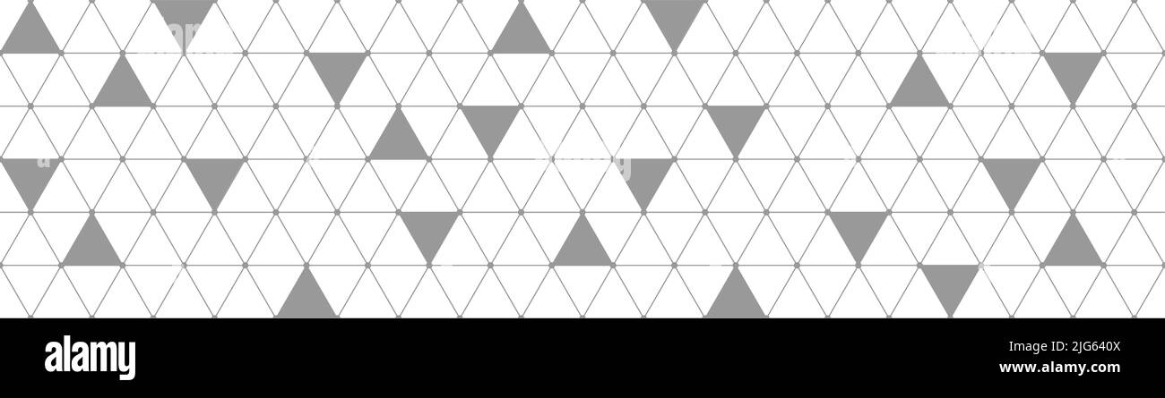 Ripetizione geometrica astratta senza giunture con una ripetizione a forma triangolare. Modello per sfondo, copertina, banner e design creativo. Stile piatto Illustrazione Vettoriale