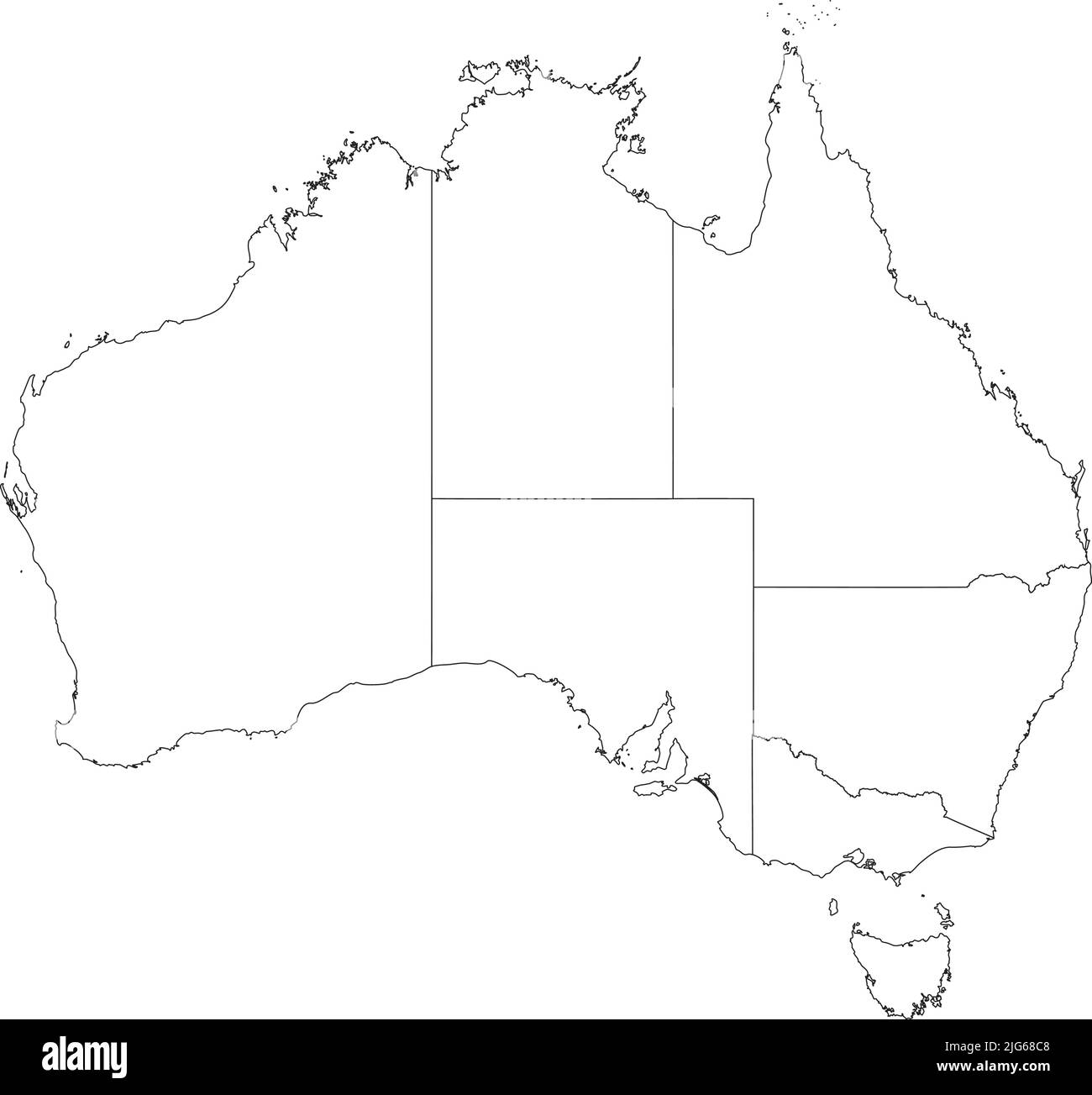 Australia map states immagini e fotografie stock ad alta risoluzione - Alamy