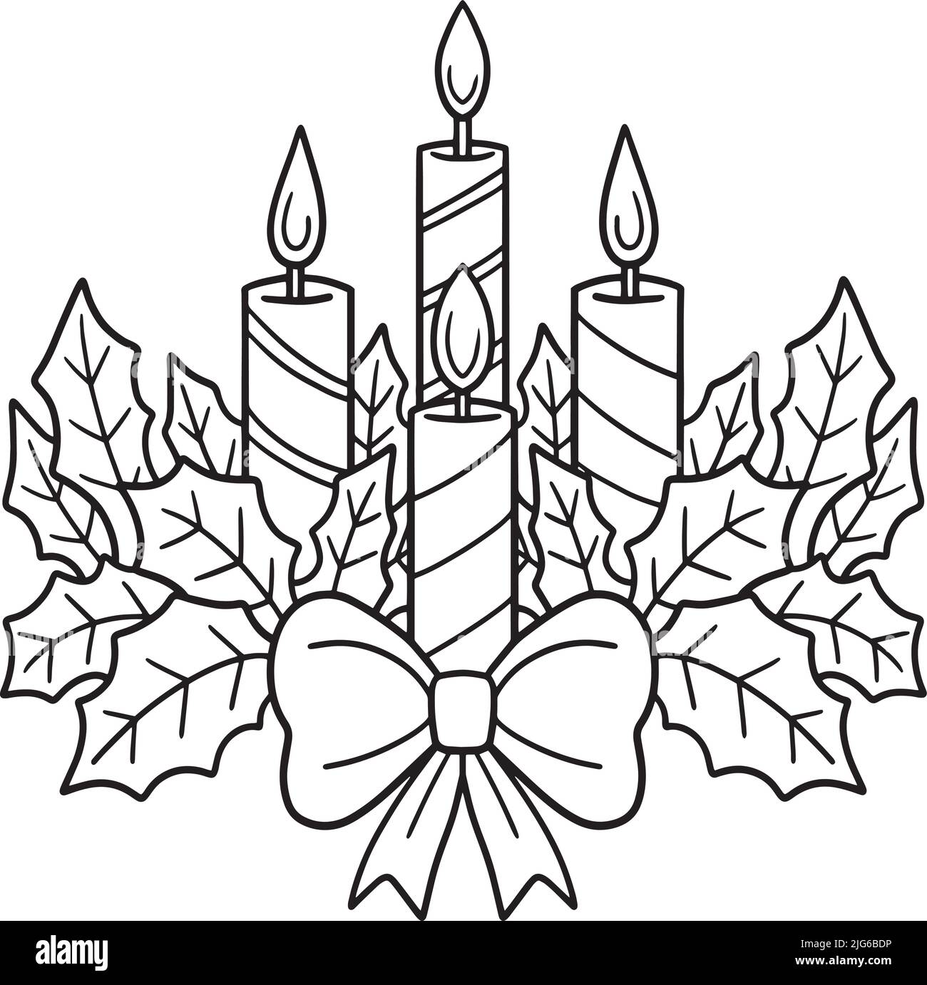Candele di natale Immagini Vettoriali Stock - Alamy