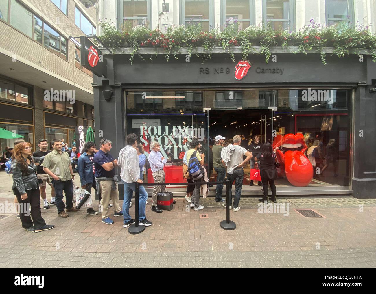 THE ROLLING STONES UK CARNABY ST. CONSERVARE Foto Stock