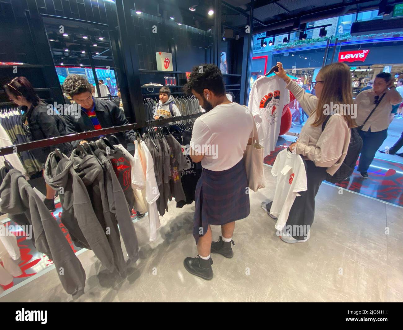 THE ROLLING STONES UK CARNABY ST. CONSERVARE Foto Stock