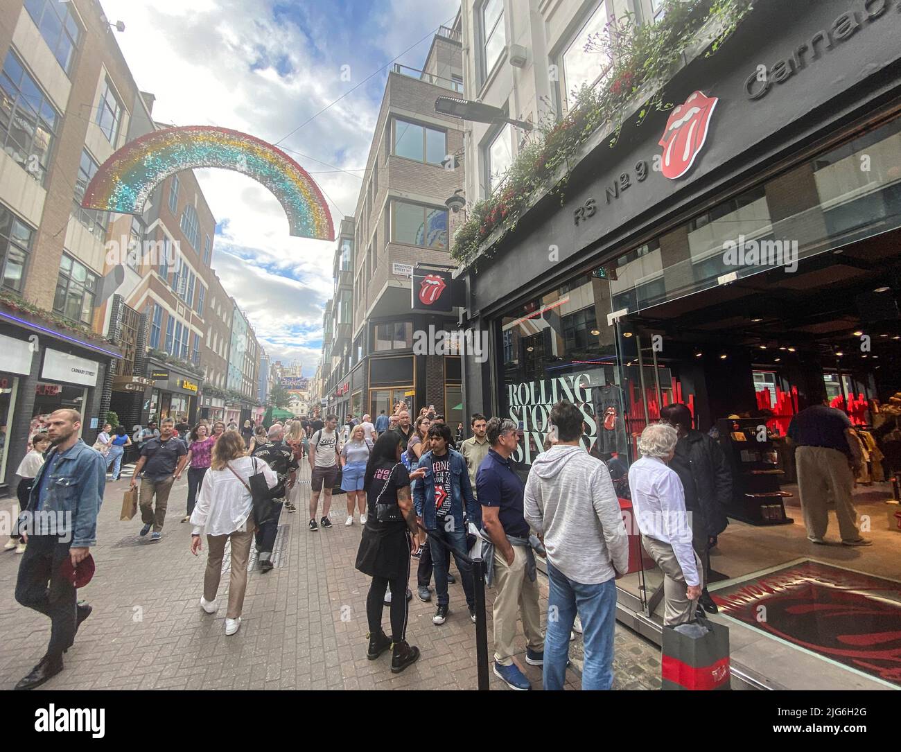 THE ROLLING STONES UK CARNABY ST. CONSERVARE Foto Stock