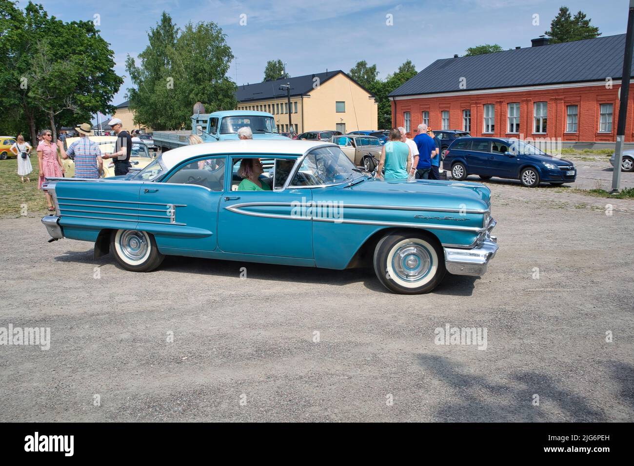 1958 Oldsmobile 88 Dynamic 4d Sedan Foto Stock