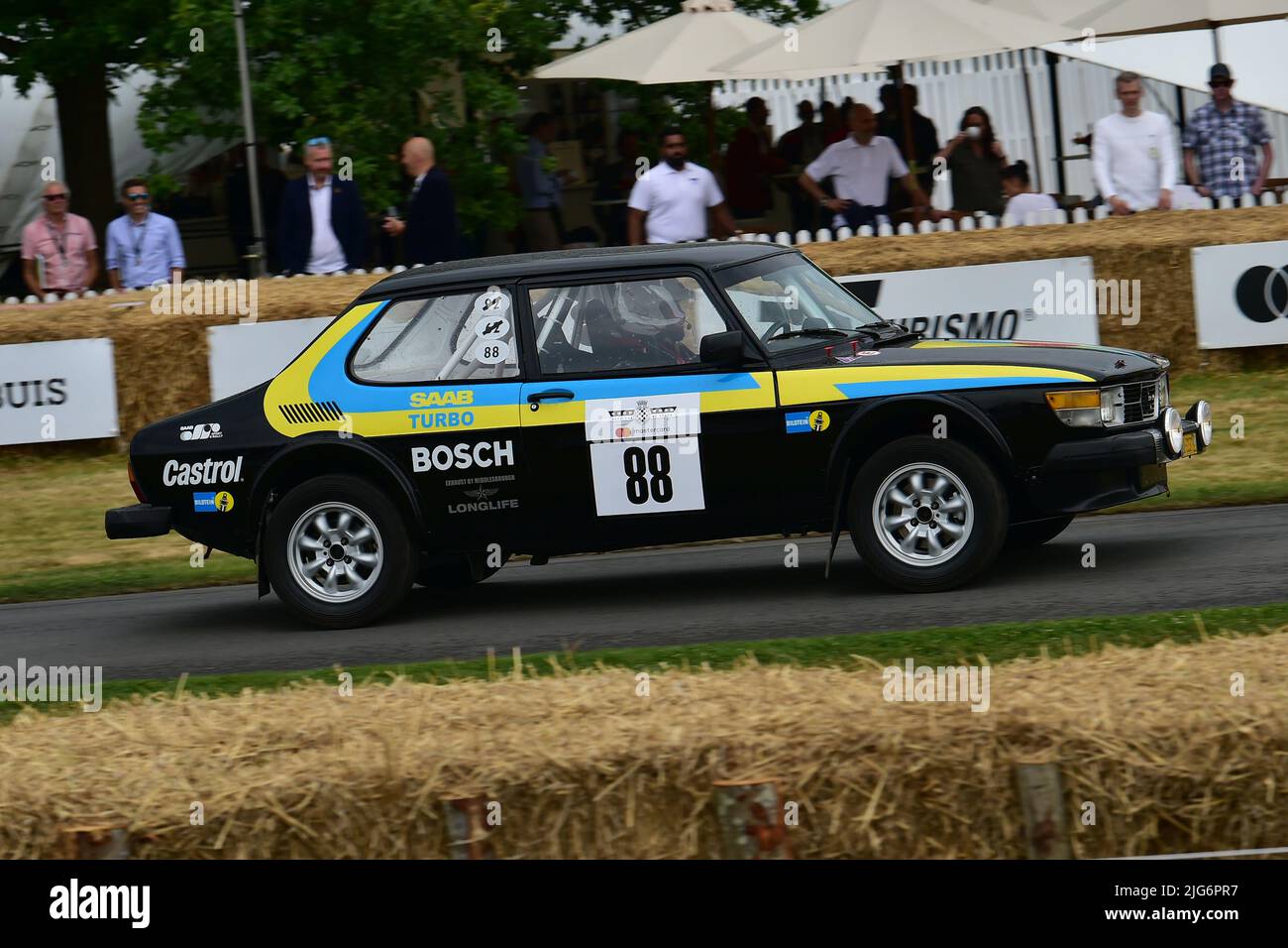 Richard Connelly, Saab 99 Turbo, Forest Rally Stage, nascita di Stage Rallying, Goodwood Festival of Speed, The Innovators - Masterminds of Motorsport, Foto Stock