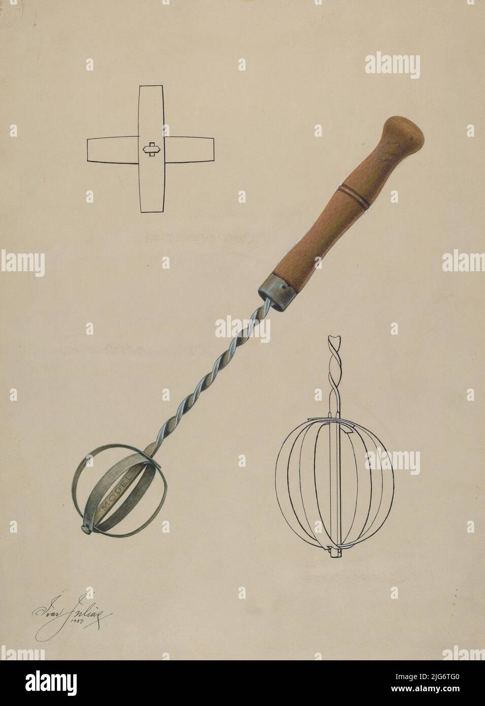 Uovo battitore, 1937. Foto Stock