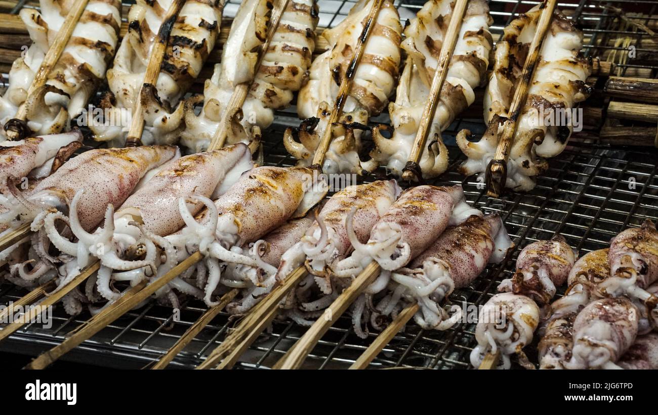 Frutti di mare nel mercato del granchio Foto Stock