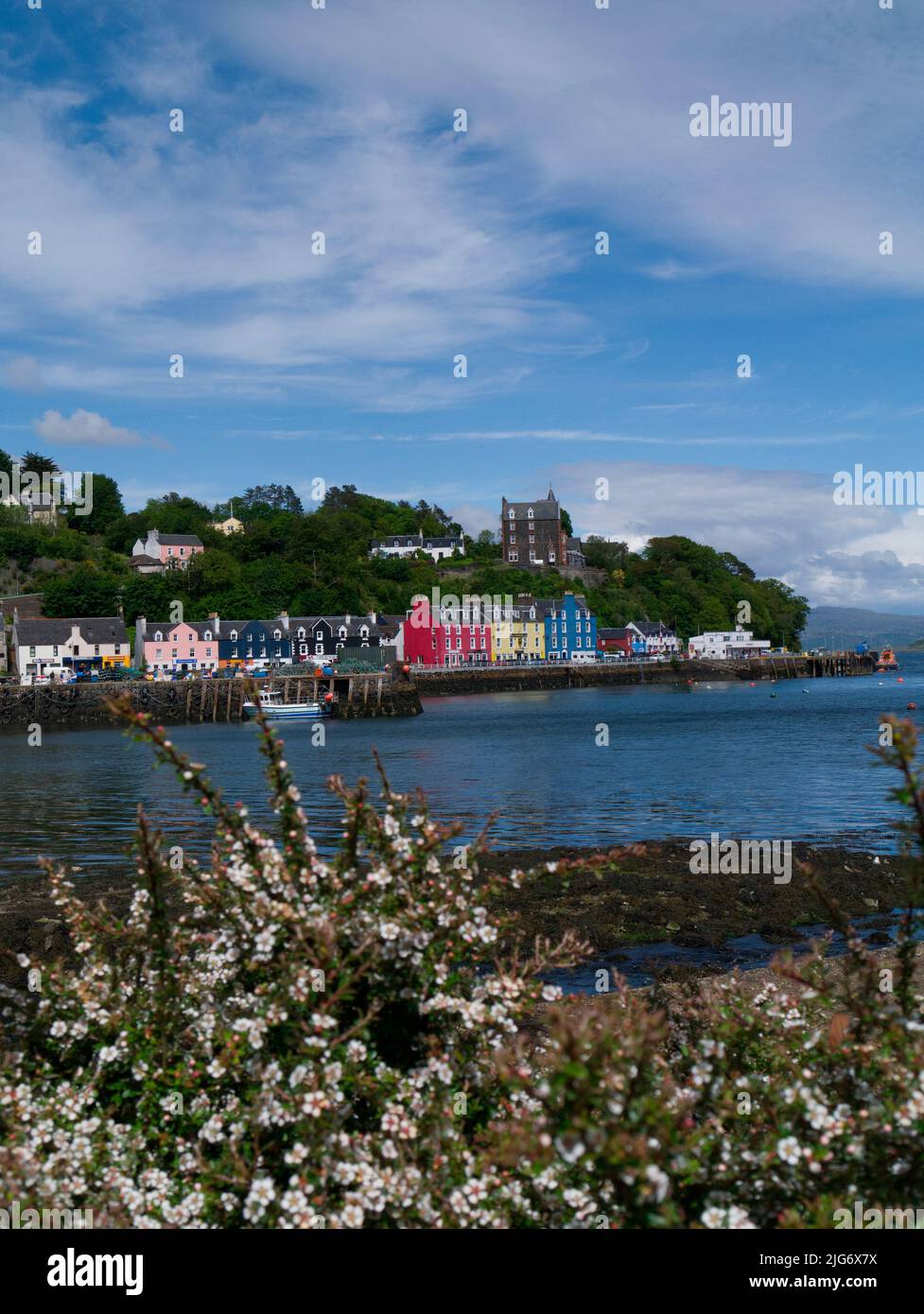 Tobermory in estate, isola di Mull Foto Stock