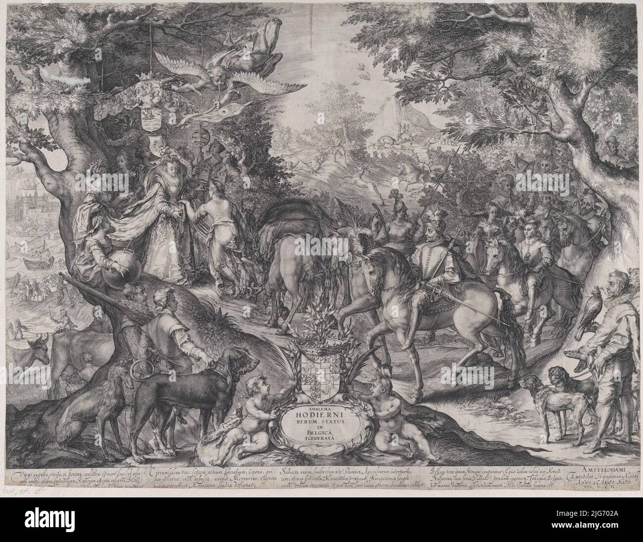 Allegoria del fiorente Stato delle Province Unite, 1602. Foto Stock